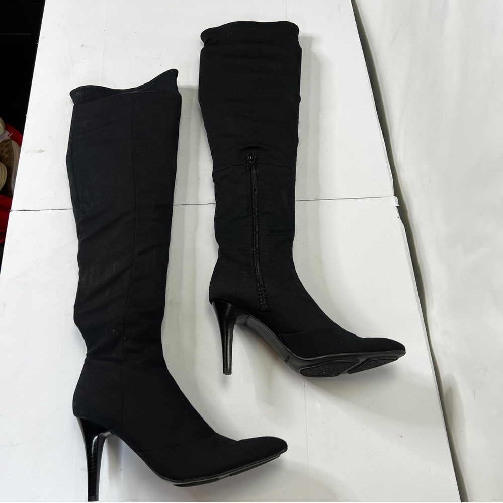 Nine West Shakeito Fitted Stretch Heeled Boots 7
